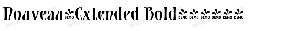 Nouveau-Extended Bold字体转换